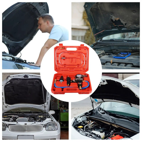 Professional Coolant Vacuum Refill Kit And Leakage Detector Tool For Efficient Engine Maintenance Bleeding Air With Seamless Pressurization Performance Versatile For Various Automotive Repair Needs