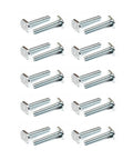 Quarter Inch 20 T Track Bolts Kit For T Track And T Slot Jigs One And A Half Inch Long Tee Bolts arranged in rows