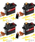 4.3G Micro Servo Motor With Metal Gear For RC Cars Planes Helicopters Arduino Projects And Robot Arms Pack Of 4 Sets