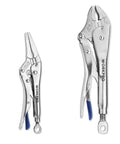 2-Piece Locking Pliers Set With 6.5 Inch Long Nose And 10 Inch Curved Jaw For Boss Grip, CR-MO Steel Construction