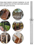 10 Pack Stainless Steel Thread Swage Lag Screws Cable Railing Hardware Kit with slick polished finish for rails