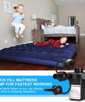 Electric Air Pump For Inflatables And Air Beds Quick Fill For Pools Boats Rafts Camping Gear and Cushions 12V DC and 110V AC 50W