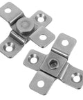 Stainless Steel Two Pack Torque Shaft Hinges With Friction Pivot For Cabinets And Furniture Doors 2 Nm Buffer Damping Built To Handle Damp Conditions