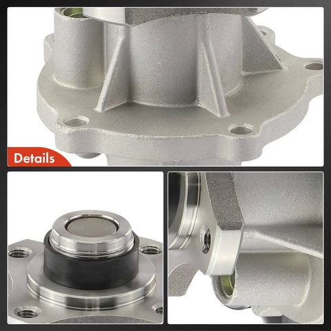 Close-up of Engine Water Pump With Gasket For Chevy Colorado Trailblazer GMC Canyon Envoy Hummer H3 Isuzu Ascender Bravada 9 7X