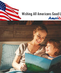 Mother and child reading under 3-Way A19 LED Light Bulb With 50-75-100W Equivalents, Low Medium High Settings, Warm White 3000K