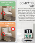 3 Inch Toilet Flush Valve Repair Kit Universal Fit For Most One Piece Toilets compatibility illustration