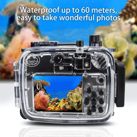 Underwater Camera Housing For Sony RX100 VII With IPX8 40m Depth, Waterproof Case For Diving Surfing And Water Sports