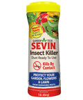 Sevin Insect Killer Dust Ready To Use 1 lb bottle for garden and lawn pest control displayed front view