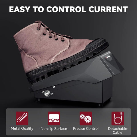 Tig Welding Foot Pedal With Remote Amp Control, 5 Pin, 10 Foot Cable Compatible With MIG205 MP Aluminum Welders in use