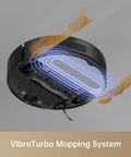 Underside view of S10 Robot Vacuum Cleaner With 7000Pa Suction 260 Minutes Run Time Liftable Brush Self Charging Dock