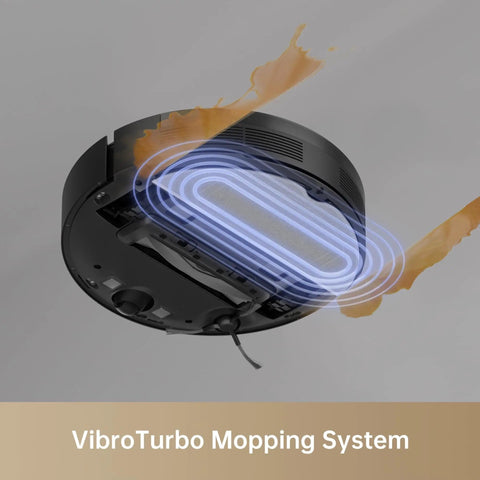 Underside view of S10 Robot Vacuum Cleaner With 7000Pa Suction 260 Minutes Run Time Liftable Brush Self Charging Dock