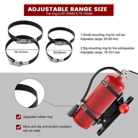 Badass Quick Release Fire Extinguisher Mount Bracket For Jeep Wrangler Truck Utv And Rv Emergency Grab Tool Solid Aluminum Ready When Chaos Hits Secure Your Rig Today