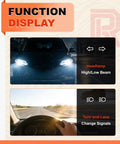 Function display showing headlamp high/low beam and turn signal features for Premium Straight Swap Turn Signal And Headlight Multi Function Switch For Chevy Cobalt Equinox Hhr G5.