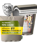Super Tough Extra Thick Insulated Winter Pipe Cover Protects Backflow Preventers Pumps Sprinklers Valves From Freezing