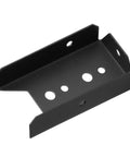 20 Pack Fence Rail Brackets For 2x4 Wood Posts, 18 Gauge Black Powder Coated Steel, Inner Width 1-1/2 Inches, angled view