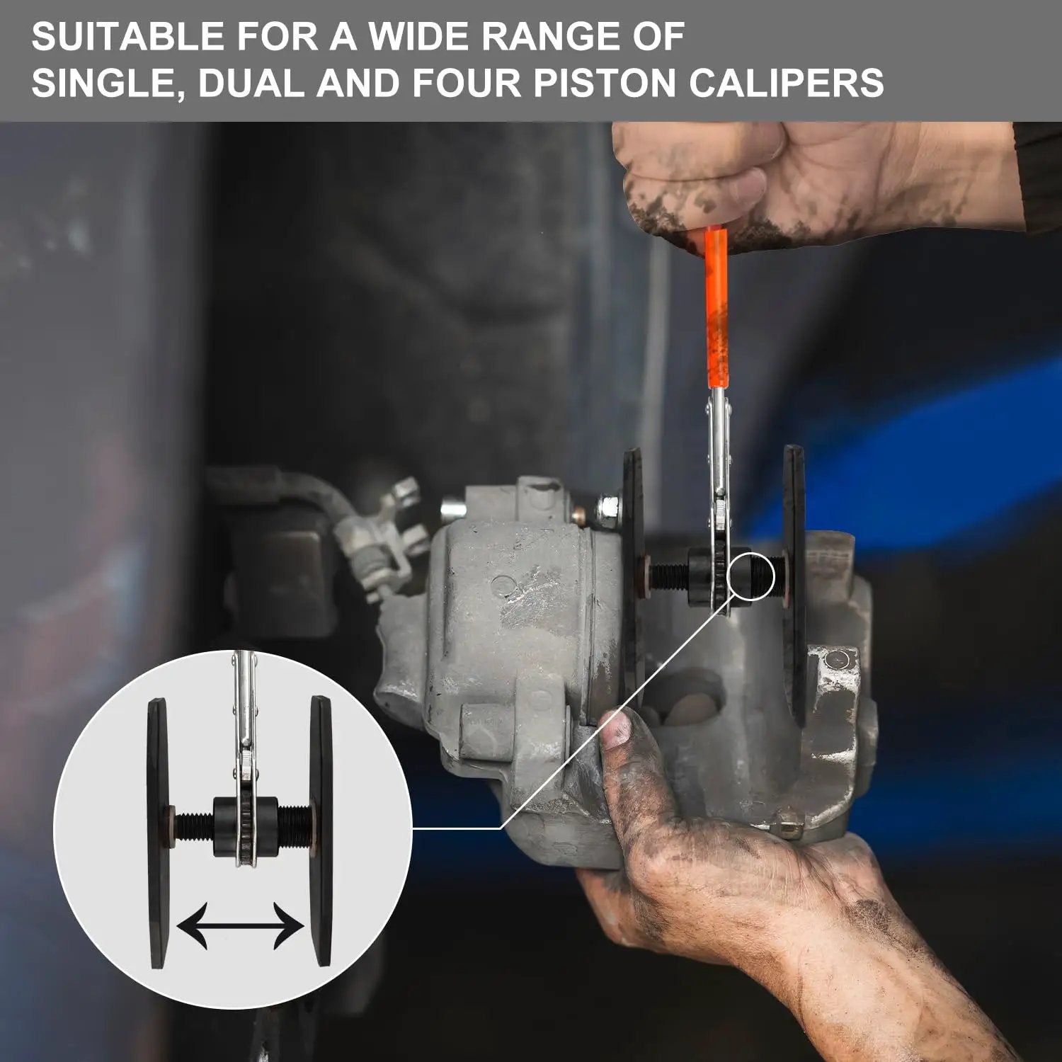 Ratcheting Brake Caliper Tool 4 In 1 | Easy Brake Jobs