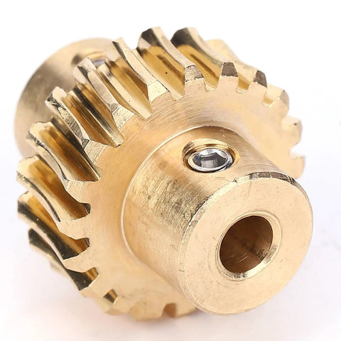 Industrial Robot Wheel Gear Bronze Metal Set With 10 To 1 Torque Ratio for high torque robotics and automation projects, close-up view