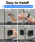 Installation steps for Smart Refrigerator Lock With Palm Vein Biometric RFID Card And Bluetooth App Unlock Kid Proof Safety Lock