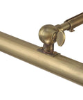 Adjustable 14 Inch LED Picture Light 4W Antique Brass Finish 3000K Warm Glow With Decorative Hinge UV Safe Energy Saving