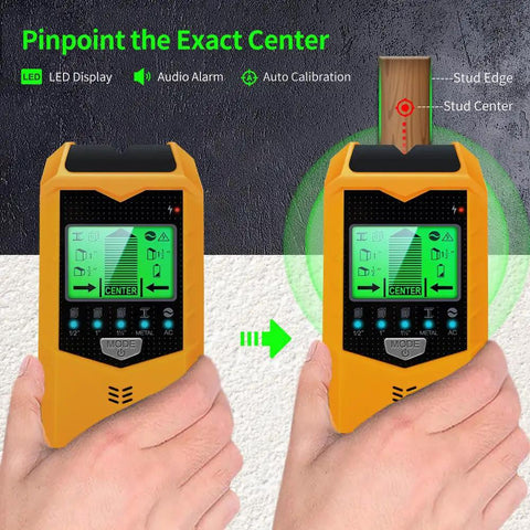 Heavy Duty Stud Finder Wall Scanner With Live Wire Detection And Iron Locator Built Like A Tank For Top Tier Accuracy And Easy Handling During Any Weekend Project