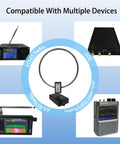 Active Loop Antenna For Shortwave Radio Covering 2.3 To 30 Megahertz And 522 To 1710 Kilohertz surrounded by compatible radios