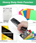 Heavy Duty Three Eighths Inch Single Hole Punch For Paper Crafts Portable Ten mm Circle Hole Puncher on various materials