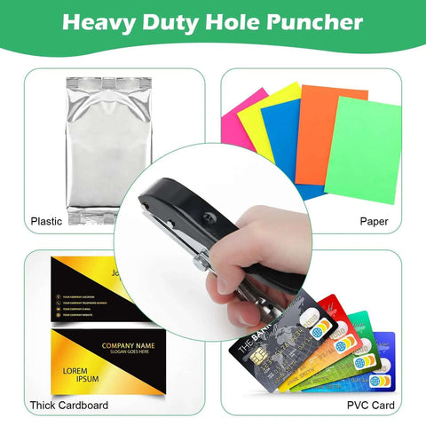 Heavy Duty Three Eighths Inch Single Hole Punch For Paper Crafts Portable Ten mm Circle Hole Puncher on various materials