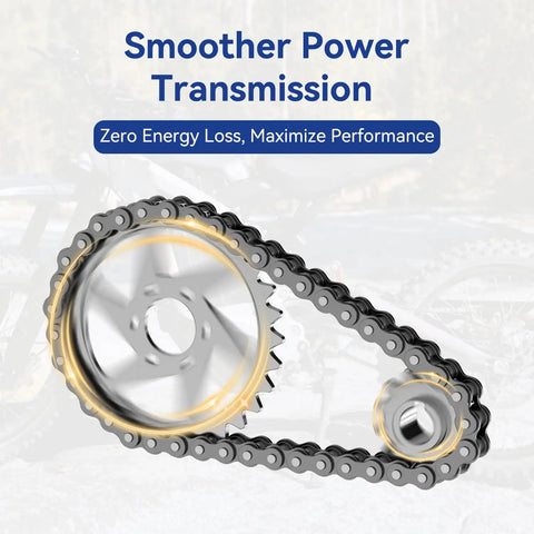 Chain Drive Sprocket Kit For Sur Ron Light Bee X Segway X160 X260 Electric Dirt Bike 420 Chain 42 Link With 30T Front Sprocket And 13T Rear Sprocket LBX LBS Compatible