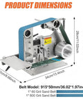 Heavy Duty 1X30 Belt Sander With Brushless Motor, 36 Inch Convertible Bench Grinder And Polisher, 1x60 and 1x800 grit sand belts.