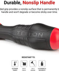 Close-up of High Torque 3/32 Inch Hex Blade Screwdriver with Black Oxide Finish and nonslip three-sided leverage handle.