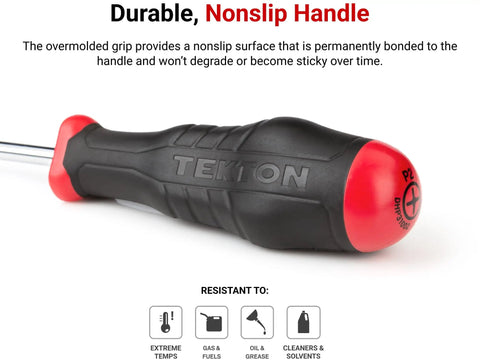 Torx T20 High-Torque Screwdriver With Three-Sided Handle For Maximum Power And Smooth Speed, heavy-duty grip close-up