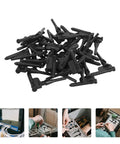 30 Count Durable Silicone Fan Mount Screws For Computer Cases, black silicone screws for quiet cooling and anti-vibration support.