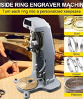 Pro Grade Inner Ring Carving Machine For Jewelers Boasts Sharp Diamond Tip Engraver And Secure Swiveling Jaws for engraving rings.