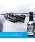 Quickleen Engine And Fuel System Cleaner For All Gas And Ethanol Blends, Clears Carbon Buildup, 12 Oz Bottle with boat
