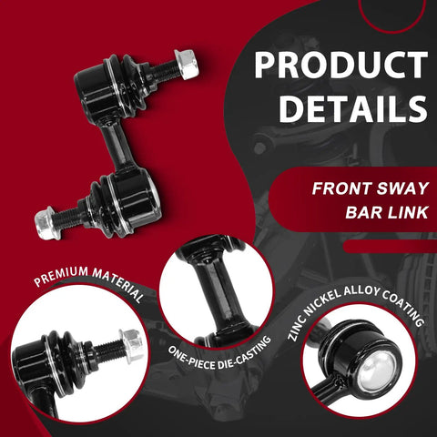 Solid Front Control Arms Kit For Subaru Forester 2009-2013 With Sway Bar Links And Tie Rod Ends To Make Your Ride Handle Like A Dream front sway bar link