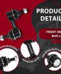 Front Control Arms Kit With Sway Bar Links And Tie Rod Ends Fits Subaru Forester 2009 To 2013 Complete Suspension Upgrade For Your Ride front sway bar link