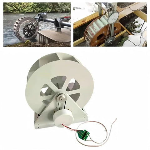 50W To 100W Portable Water Turbine Generator With Low Speed Belt Drive Quiet Hydro Power For Off Grid Homes Ponds Rivers And Small Waterways 1-35V Output