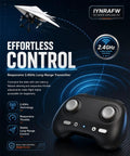 RC Paper Airplane Motor Kit with Gyro Stabilizer and Dual Propellers for Grownups with remote control and 2.4GHz technology