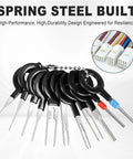 Pro Grade Terminal Removal Tool Kit 41 Pieces For Automotive with depinning pin extractor tools and connector repair tools