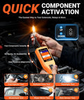 Person using Essential Power Circuit Probe Kit For 8-35V Automotive Systems, 4 Mode Electric Diagnostic Tool in engine bay