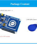 NFC HAT For Raspberry Pi 5 4B 3B Plus 3B 2B A Plus Zero W WH Zero 2W Pico Pico 2W With PN532 Chip board and MIFARE Classic key card