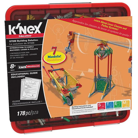 Hands On Simple Machines Kit With Levers And Pulleys 178 Pieces For Grades Three To Five box showing models