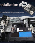 180 Amp Battery Fusible Fuse B with Positive Terminal for Hyundai, shown installed on car battery, easy plug-and-play OEM link.