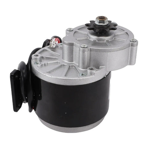 Beefy 12V 500W Gear Reduction Brushed DC Motor With Aluminum Alloy Body And Included Speed Controller For Electric Bikes Scooters Mopeds And Off Road Rides, 2750 RPM Power For Smooth Hill Climbing