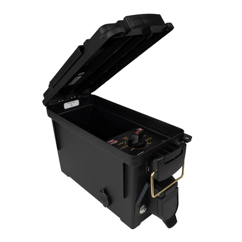 Open Portable Trailer Light Tester With 7 Way Round Pin SAE J560, Short Circuit Protection, Turn Signal Simulation And Power Verification