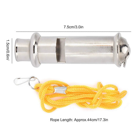 Stainless Steel Pigeon Training Whistle With Lanyard, 7.5x1.5cm, Crazy Loud Ultrasonic Tone, Safe Non Toxic for Homing Pigeons