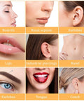 Different piercing styles including 16G 18G Piercing Taper And Pro Grade Ball Grabber Tool Set For Easy Jewelry Changes shown on models