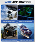 Top Shelf Ride Ready 12V Add A Circuit Fuse Taps With Assorted Blade Fuses, Heavy Duty Tinned Copper Holder Kit For Truck Installations, Plug And Play Wiring Upgrade for dash cams, LED lights, motorcycles, and marine devices.