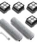 2 Pack Brush Rollers And 4 Pack Vacuum Filters For Floor One S3 Cordless Vacuum Cleaner Replacement Parts Kit displayed on white background.