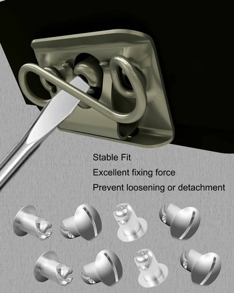 Rock Solid Quarter Turn Fastener Knobs 7/16 Aluminum Oval Button Latches With Chrome Finish for heavy duty panel installation